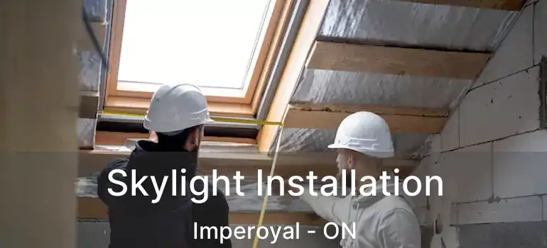  Skylight Installation Imperoyal - ON