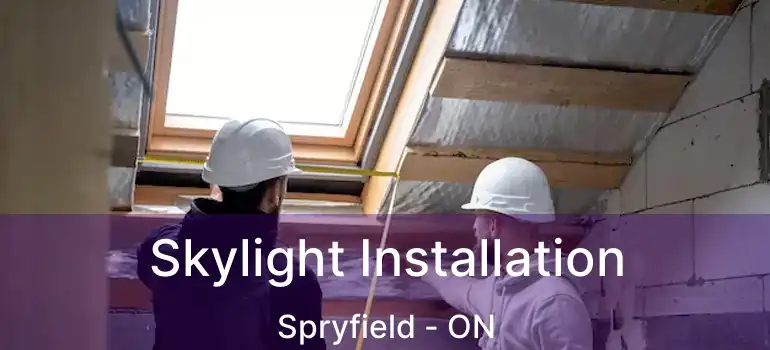  Skylight Installation Spryfield - ON