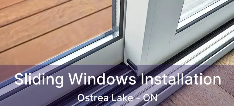  Sliding Windows Installation Ostrea Lake - ON