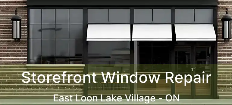  Storefront Window Repair East Loon Lake Village - ON