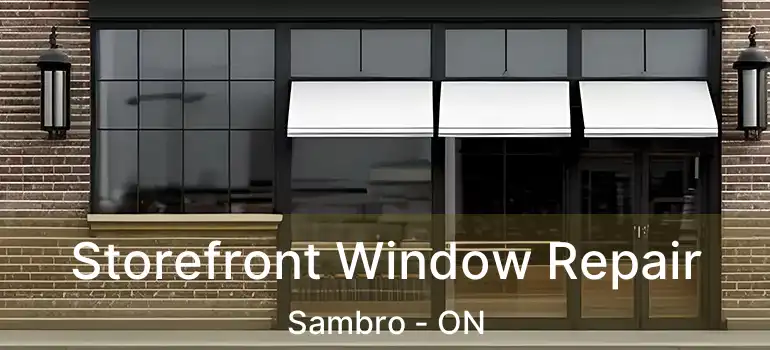  Storefront Window Repair Sambro - ON