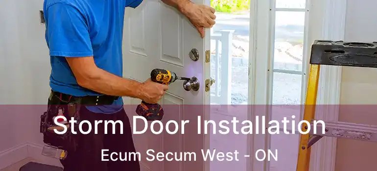  Storm Door Installation Ecum Secum West - ON