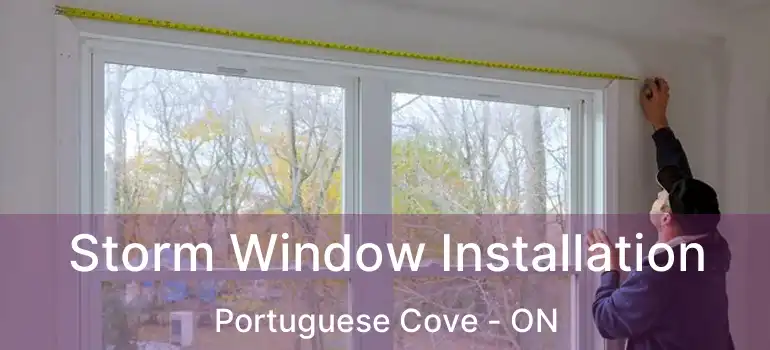  Storm Window Installation Portuguese Cove - ON