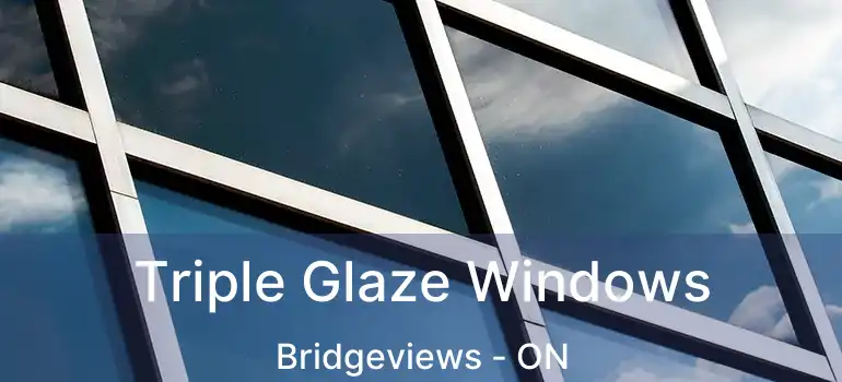  Triple Glaze Windows Bridgeviews - ON