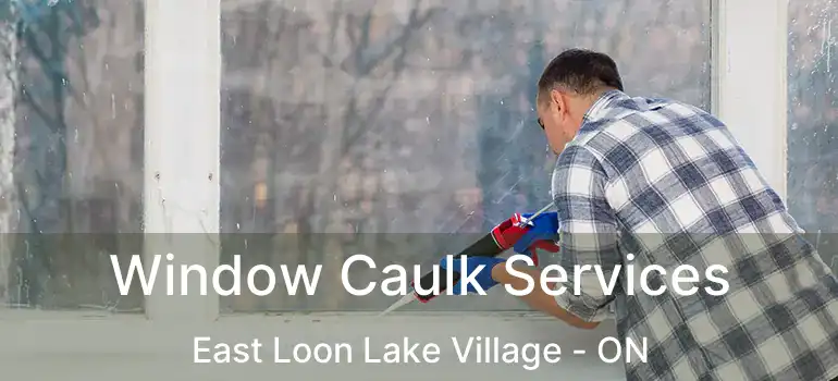  Window Caulk Services East Loon Lake Village - ON