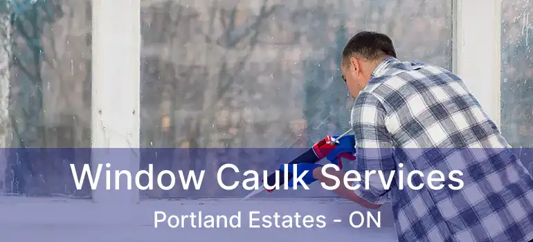  Window Caulk Services Portland Estates - ON