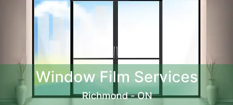  Window Film Services Richmond - ON