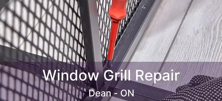  Window Grill Repair Dean - ON