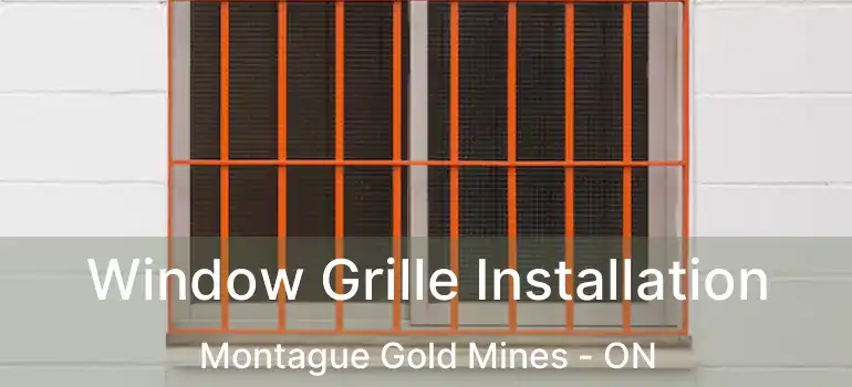  Window Grille Installation Montague Gold Mines - ON