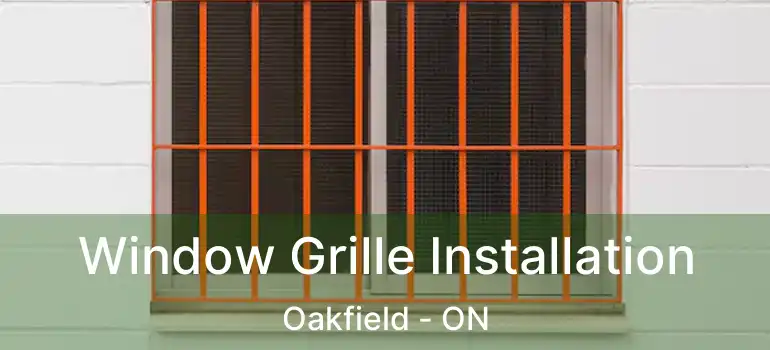  Window Grille Installation Oakfield - ON