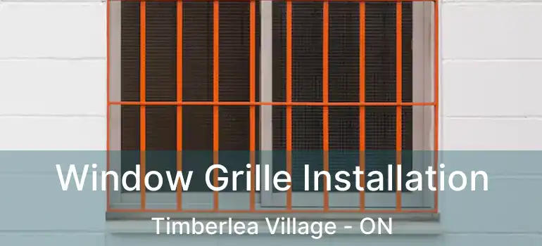  Window Grille Installation Timberlea Village - ON