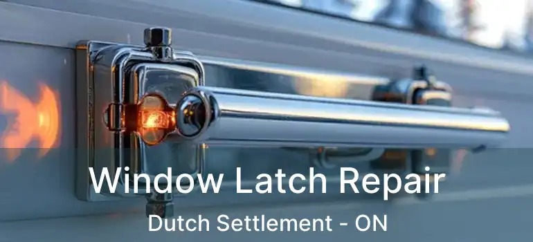  Window Latch Repair Dutch Settlement - ON