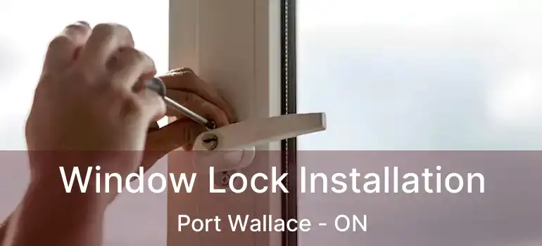  Window Lock Installation Port Wallace - ON