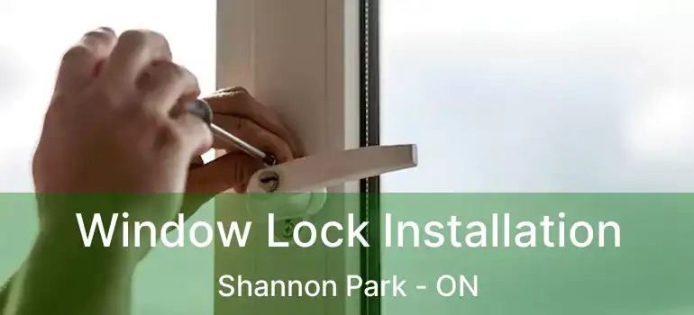  Window Lock Installation Shannon Park - ON
