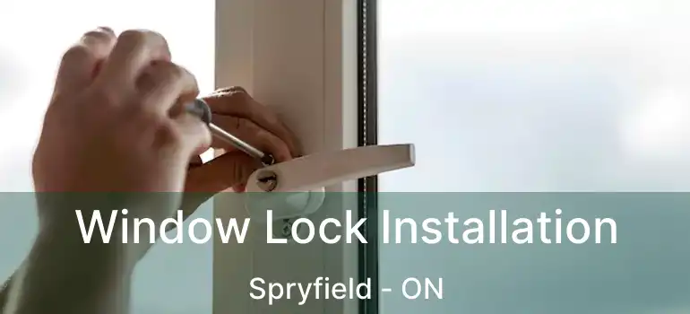  Window Lock Installation Spryfield - ON