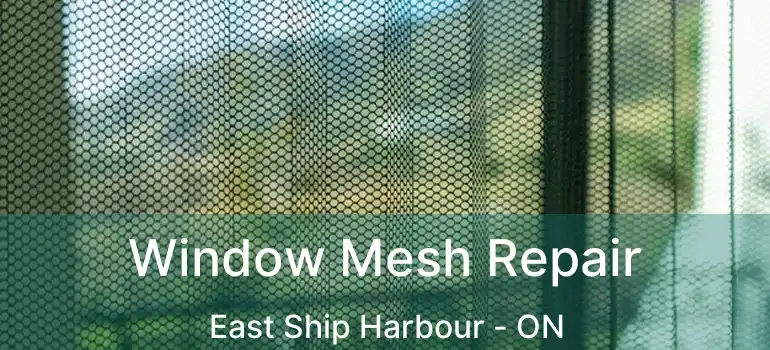  Window Mesh Repair East Ship Harbour - ON