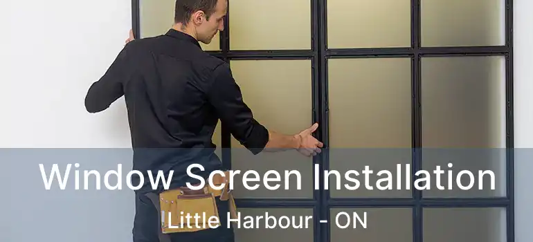  Window Screen Installation Little Harbour - ON