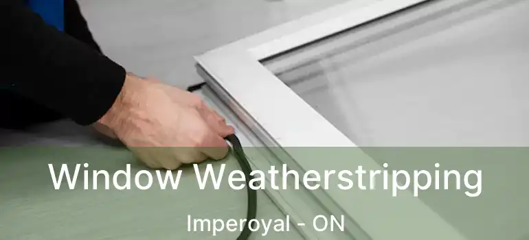  Window Weatherstripping Imperoyal - ON